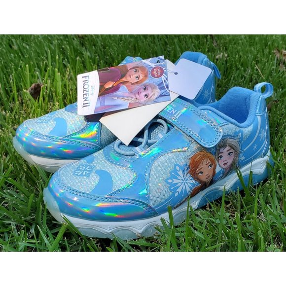 Disney Shoes Frozen 2 Girls Light Up Sneakers Poshmark